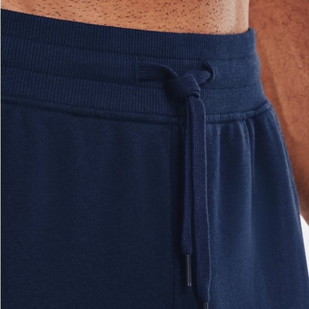 SOLD! Under Armour Sweatpants MD Men's UA Rival Fleece Pants NWT NAVY “Academy" - Picture 5 of 13